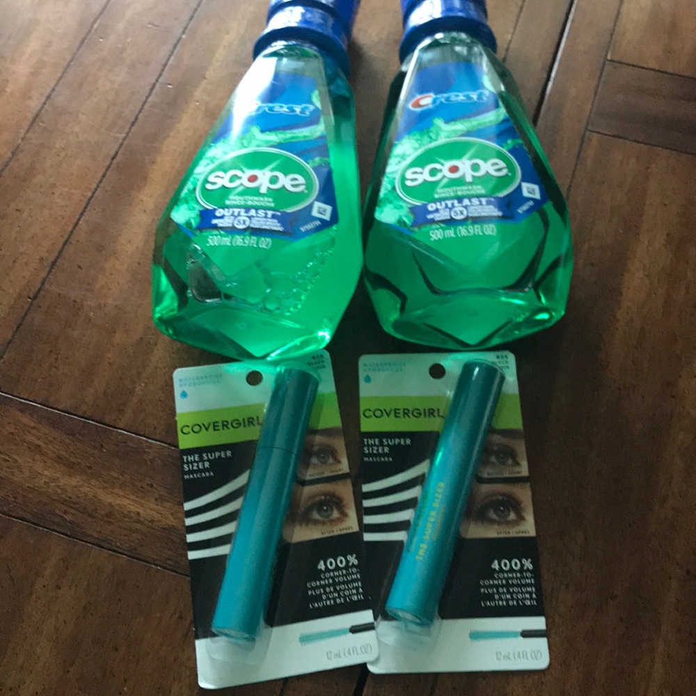 Mouthwash, mascara waterproof
